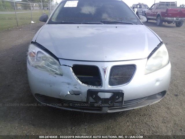 1G2ZG58N174276291 - 2007 PONTIAC G6 SE SILVER photo 6