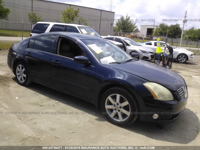 1N4BA41E04C928070 - 2004 NISSAN MAXIMA SE/SL BLUE photo 1