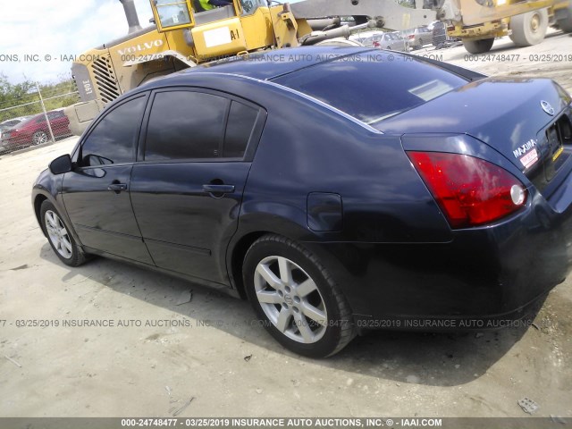 1N4BA41E04C928070 - 2004 NISSAN MAXIMA SE/SL BLUE photo 3