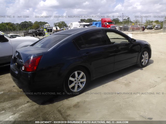 1N4BA41E04C928070 - 2004 NISSAN MAXIMA SE/SL BLUE photo 4