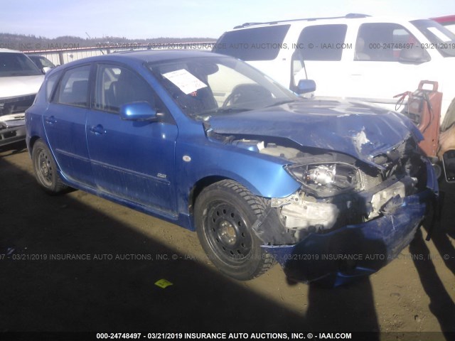 JM1BK343X51255006 - 2005 MAZDA 3 HATCHBACK BLUE photo 1