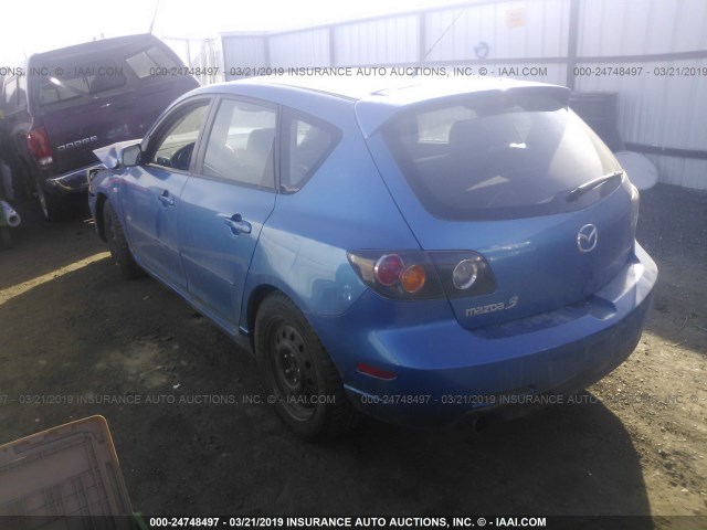 JM1BK343X51255006 - 2005 MAZDA 3 HATCHBACK BLUE photo 3