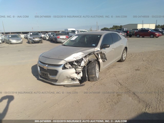 1G11A5SLXFF296651 - 2015 CHEVROLET MALIBU LS 金色 照片 2