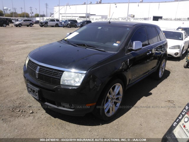 2LMDJ6JC9ABJ29817 - 2010 LINCOLN MKX BLACK photo 2