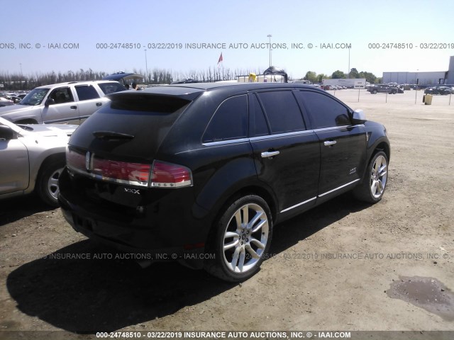 2LMDJ6JC9ABJ29817 - 2010 LINCOLN MKX BLACK photo 4