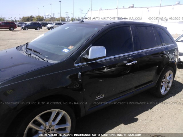 2LMDJ6JC9ABJ29817 - 2010 LINCOLN MKX BLACK photo 6