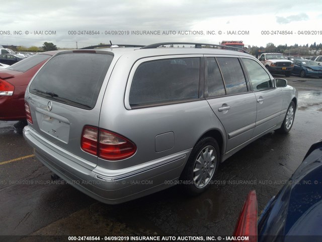 WDBJH65J83X089974 - 2003 MERCEDES-BENZ E 320 SILVER photo 4