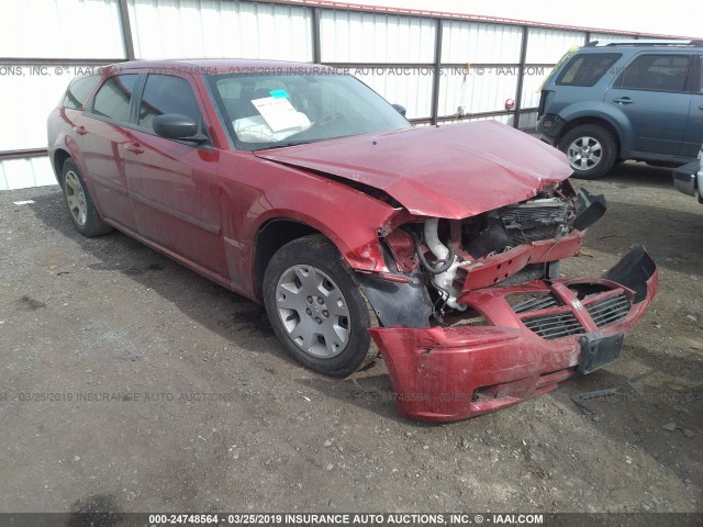 2D4FV47T86H444611 - 2006 DODGE MAGNUM SE RED photo 1