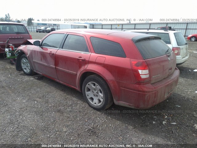 2D4FV47T86H444611 - 2006 DODGE MAGNUM SE RED photo 3