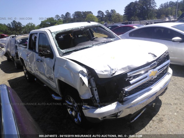 3GCPCSECXEG129192 - 2014 CHEVROLET SILVERADO C1500 LTZ WHITE photo 1