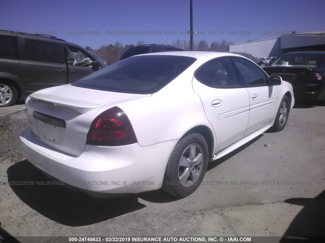 2G2WP552161178711 - 2006 PONTIAC GRAND PRIX WHITE photo 4