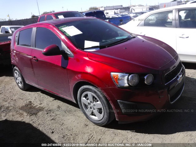 1G1JA6SH4D4151583 - 2013 CHEVROLET SONIC LS RED photo 1