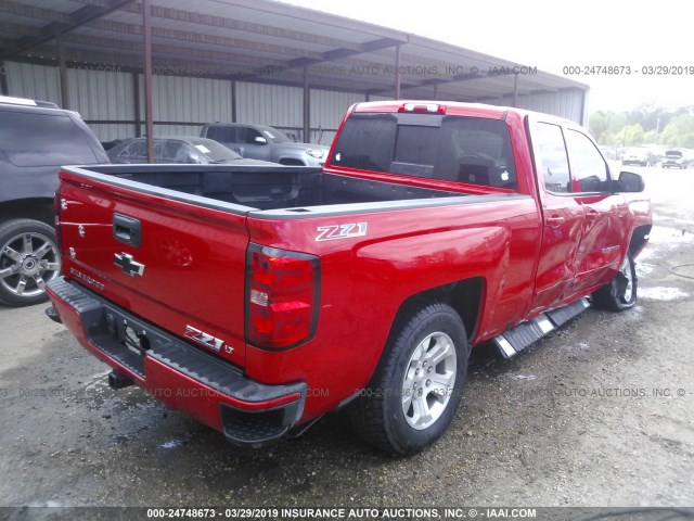 1GCVKREC4GZ394714 - 2016 CHEVROLET SILVERADO K1500 LT RED photo 4