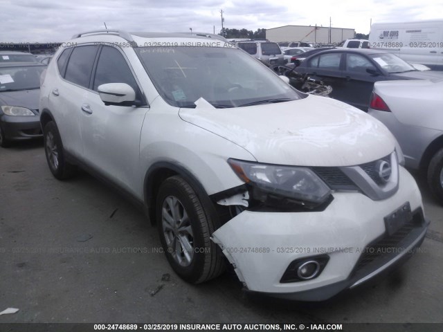 5N1AT2MT8GC892112 - 2016 NISSAN ROGUE S/SL/SV WHITE photo 1