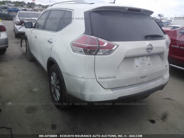 5N1AT2MT8GC892112 - 2016 NISSAN ROGUE S/SL/SV WHITE photo 3