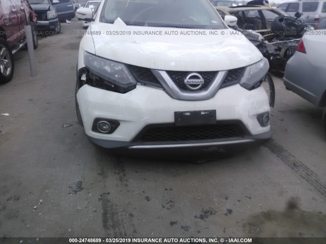 5N1AT2MT8GC892112 - 2016 NISSAN ROGUE S/SL/SV WHITE photo 6