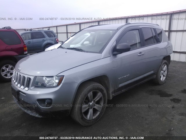 1C4NJDBB5FD316908 - 2015 JEEP COMPASS SPORT GRAY photo 2