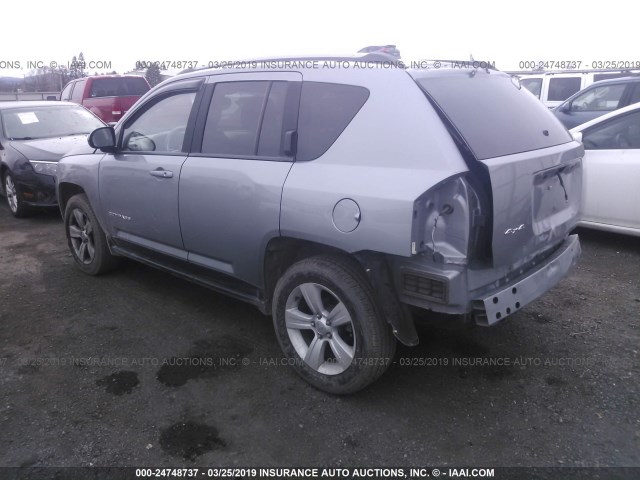 1C4NJDBB5FD316908 - 2015 JEEP COMPASS SPORT GRAY photo 3