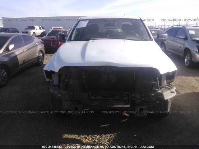 1C6RD6FP7CS253836 - 2012 DODGE RAM 1500 ST WHITE photo 6