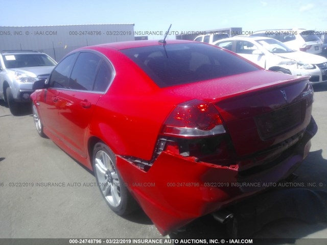 6G2ER57718L132133 - 2008 PONTIAC G8 RED photo 3