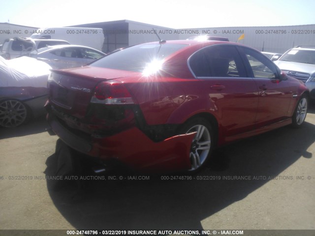 6G2ER57718L132133 - 2008 PONTIAC G8 RED photo 6