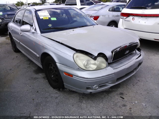 KMHWF25H33A869009 - 2003 HYUNDAI SONATA GL SILVER photo 1