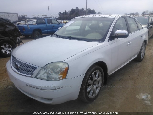 1FAFP28136G172141 - 2006 FORD FIVE HUNDRED LIMITED WHITE photo 2