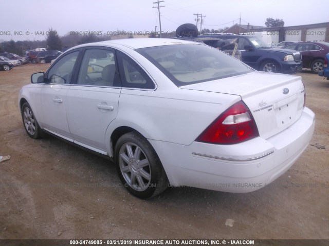 1FAFP28136G172141 - 2006 FORD FIVE HUNDRED LIMITED WHITE photo 3