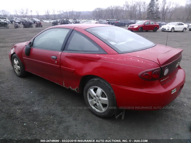 1G1JF12F847195930 - 2004 CHEVROLET CAVALIER LS RED photo 3