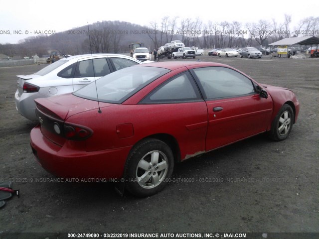 1G1JF12F847195930 - 2004 CHEVROLET CAVALIER LS RED photo 4