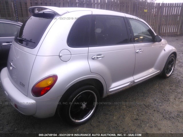 3C8FY78G44T352826 - 2004 CHRYSLER PT CRUISER GT SILVER photo 4