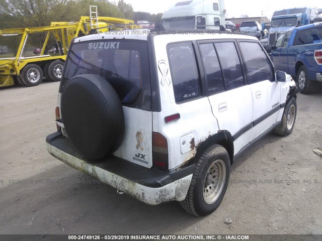 JS3TD03V1S4104924 - 1995 SUZUKI SIDEKICK JX/JLX WHITE photo 4