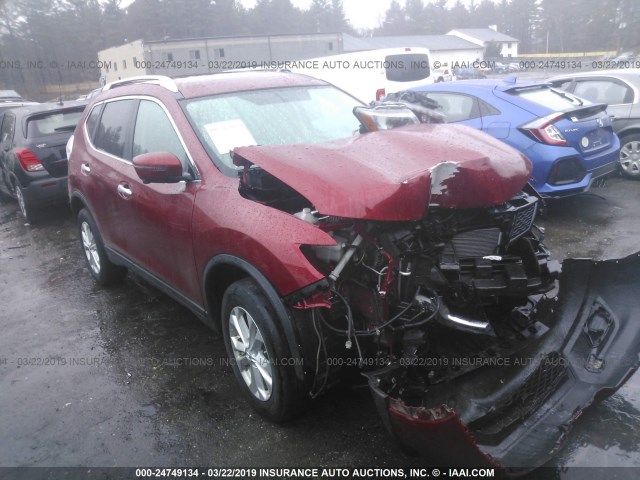 KNMAT2MV0GP619339 - 2016 NISSAN ROGUE S/SL/SV RED photo 1