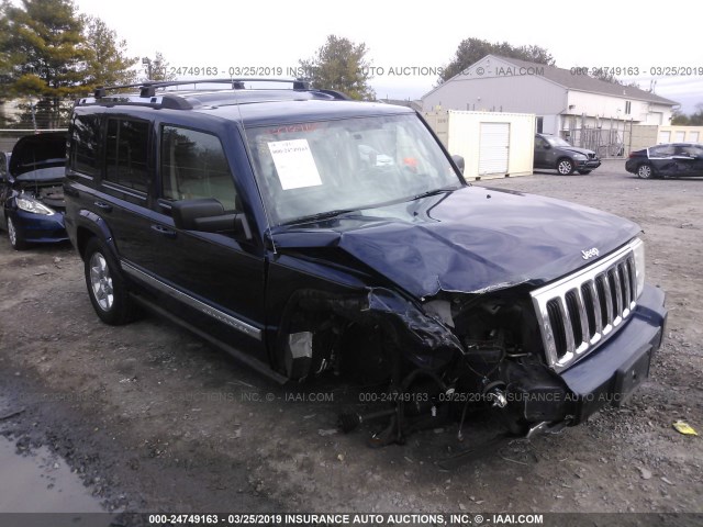 1J8HG58246C129506 - 2006 JEEP COMMANDER LIMITED BLUE photo 1