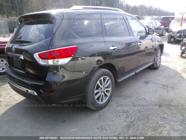 5N1AR2MN1GC614846 - 2016 NISSAN PATHFINDER S/SV/SL/PLATINUM GRAY photo 4