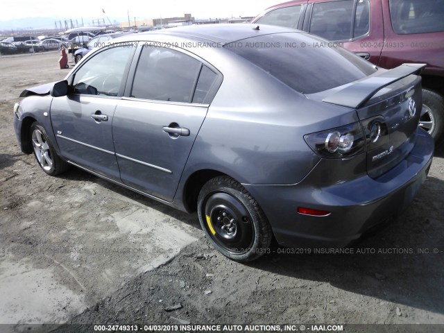 JM1BK123371627280 - 2007 MAZDA 3 S PURPLE photo 3