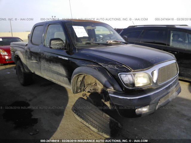 5TEGN92N04Z409988 - 2004 TOYOTA TACOMA DOUBLE CAB PRERUNNER BLACK photo 1