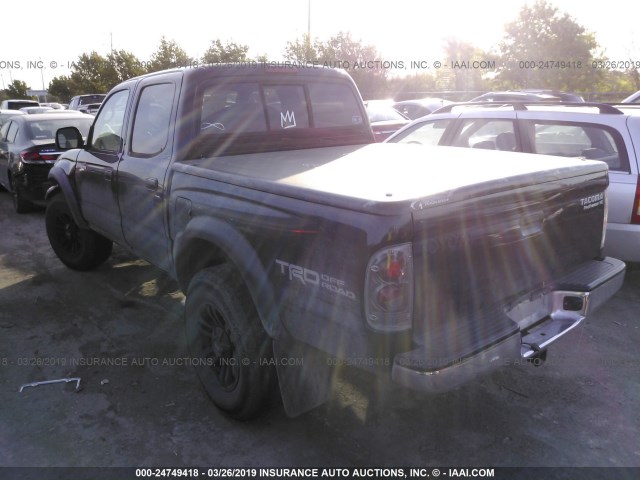 5TEGN92N04Z409988 - 2004 TOYOTA TACOMA DOUBLE CAB PRERUNNER BLACK photo 3