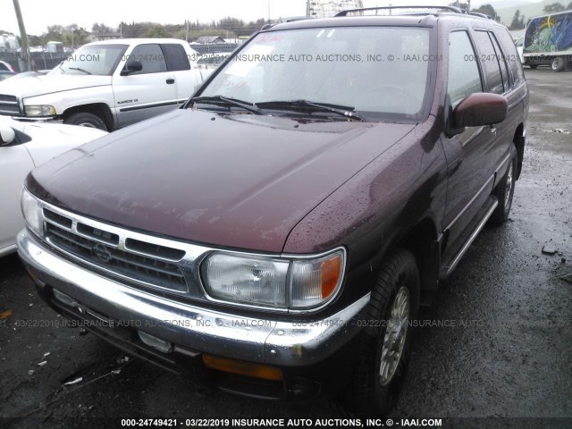 JN8AR05Y3TW002145 - 1996 NISSAN PATHFINDER LE/SE/XE BURGUNDY photo 2