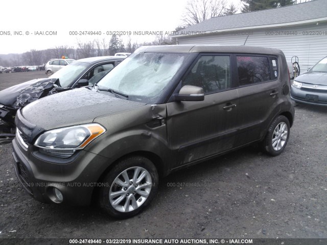 KNDJT2A62C7473758 - 2012 KIA SOUL +/!/SPORT BROWN photo 2