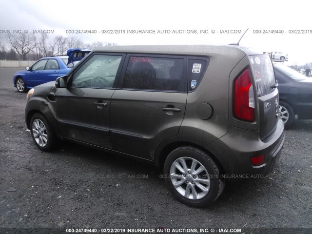 KNDJT2A62C7473758 - 2012 KIA SOUL +/!/SPORT BROWN photo 3