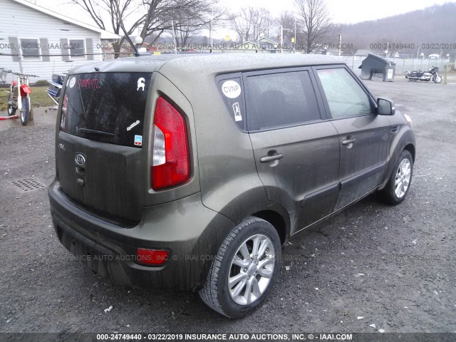 KNDJT2A62C7473758 - 2012 KIA SOUL +/!/SPORT BROWN photo 4