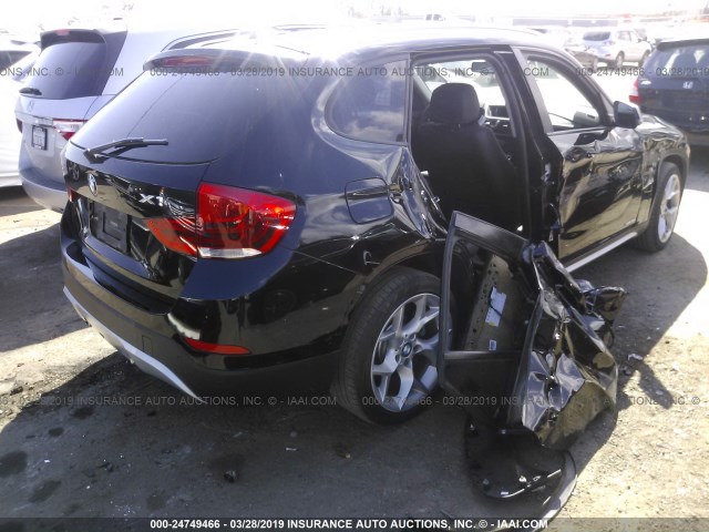 WBAVM5C54EVV93285 - 2014 BMW X1 XDRIVE35I BLACK photo 4