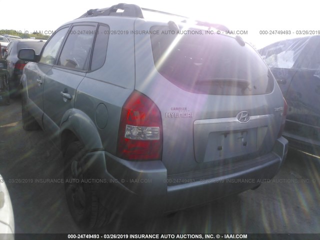 KM8JN12D36U352384 - 2006 HYUNDAI TUCSON GLS/LIMITED 绿色 照片 3