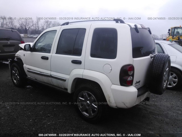 1J4GL58K76W273817 - 2006 JEEP LIBERTY LIMITED WHITE photo 3