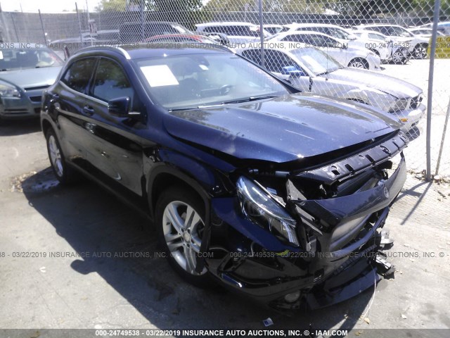 WDCTG4EB5HJ346510 - 2017 MERCEDES-BENZ GLA 250 BLUE photo 1