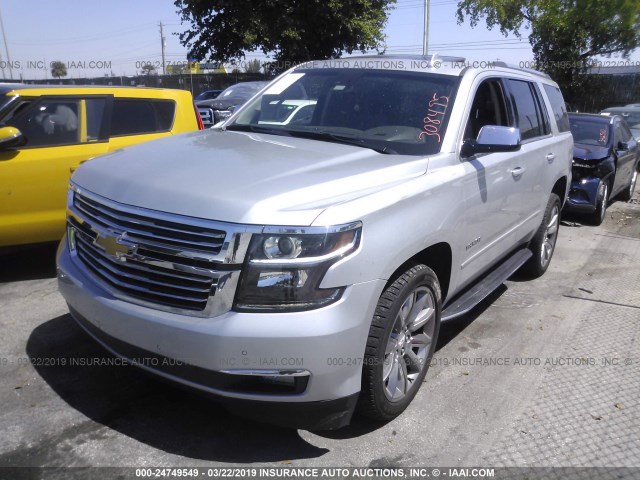 1GNSCCKC3HR308495 - 2017 CHEVROLET TAHOE C1500 PREMIER SILVER photo 2