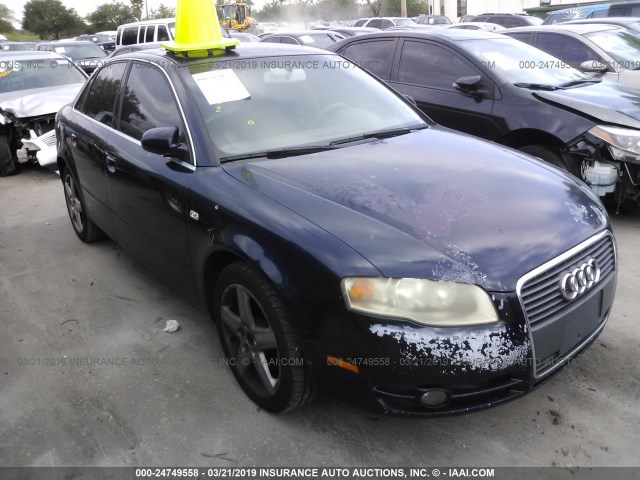 WAUAF78E85A573822 - 2005 AUDI A4 2.0T BLUE photo 1