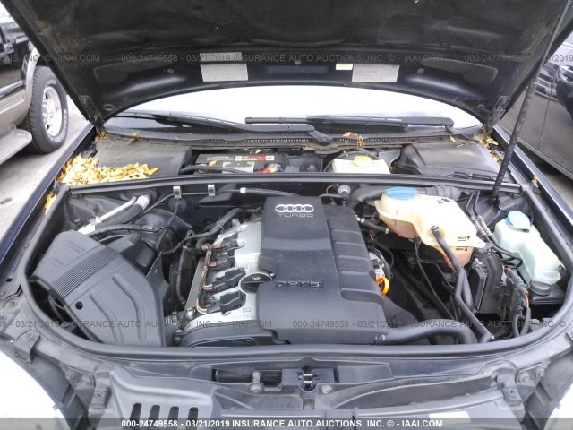WAUAF78E85A573822 - 2005 AUDI A4 2.0T BLUE photo 10