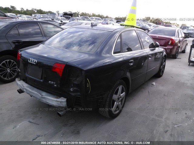 WAUAF78E85A573822 - 2005 AUDI A4 2.0T BLUE photo 4